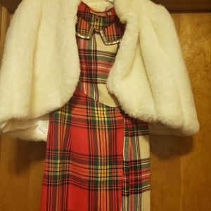 Vera Wang princess holiday dress, w/ cape